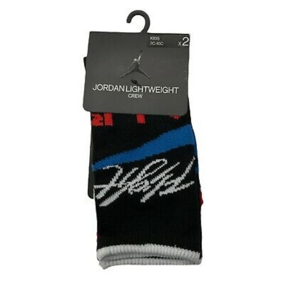 NWT Boy's Jordan 2x Lightweight Crew Socks - Picture 2 of 5